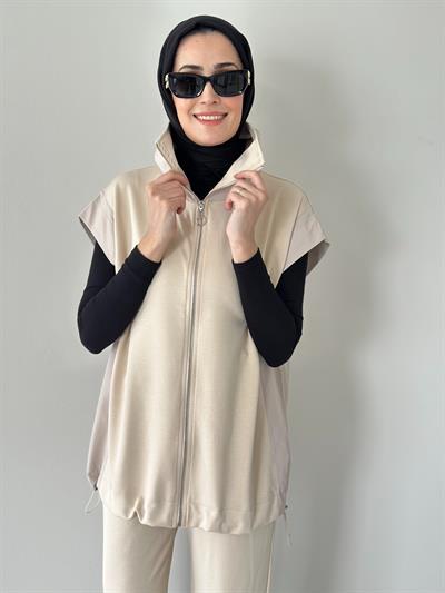 Wola Bej Yelek Pantolon Modal Takım