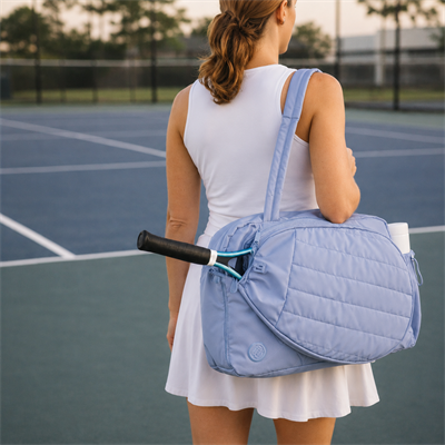 İcone Bag Paraşüt Kumaş Raket Gözlü Tenis Çantası, Spor Çantası Ve Tenis Çantası, Padel Çantası MAVİ