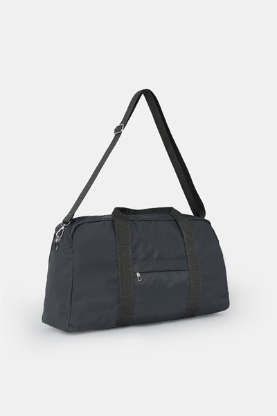 Icone Kadın Paraşüt Kumaş Önü Cepli Unisex Spor Fitness Gym Çantası Antrasit