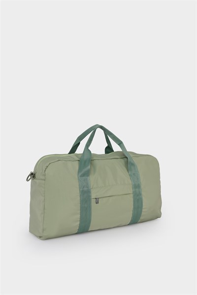 Icone Kadın Paraşüt Kumaş Önü Cepli Unisex Spor Fitness Gym Çantası Su Yeşili