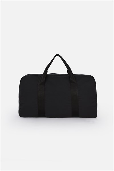 Icone Kadın Paraşüt Kumaş Önü Cepli Unisex Spor Fitness Gym Çantası Siyah