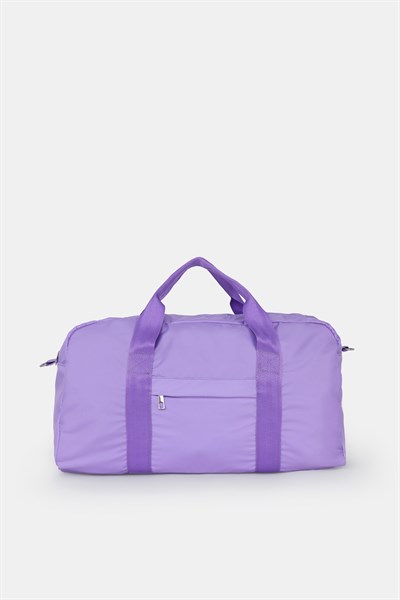 Icone Kadın Paraşüt Kumaş Önü Cepli Unisex Spor Fitness Gym Çantası Lila