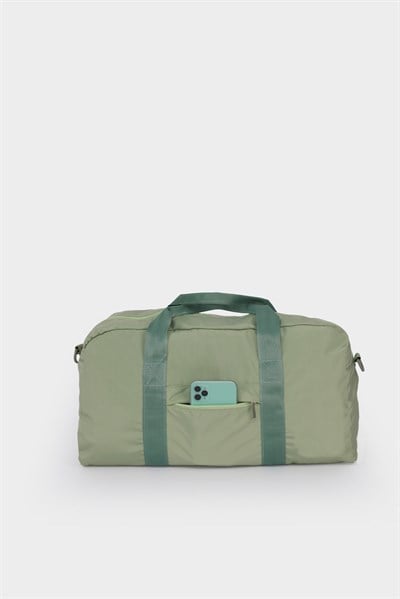 Icone Kadın Paraşüt Kumaş Önü Cepli Unisex Spor Fitness Gym Çantası Su Yeşili