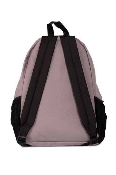 Icone Önü Nakışlı, Laptop Bölmeli Unisex Sırt Çantası, Okul Çantası Gri