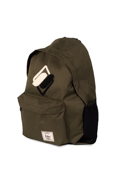 Icone Önü Nakışlı, Laptop Bölmeli Unisex Sırt Çantası, Okul Çantası Yeşil