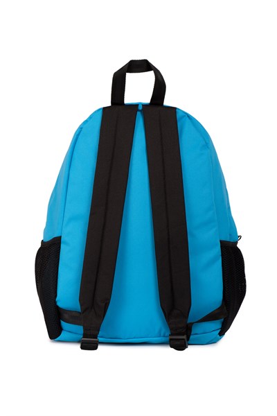 Icone Önü Nakışlı, Laptop Bölmeli Unisex Sırt Çantası, Okul Çantası Mavi