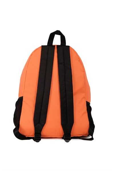 Icone Önü Nakışlı, Laptop Bölmeli Unisex Sırt Çantası, Okul Çantası Turuncu