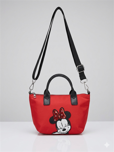 Minnie Kırmızı Kız Çocuk Omuz Çantası