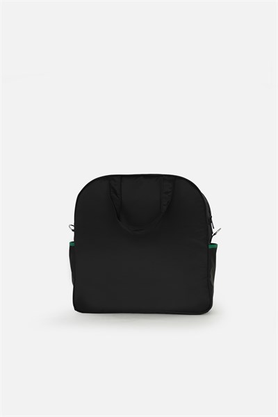 Paraşüt Kumaş Tenis çantası, Raket Cepli Tenis Çantası, Tennis Bag Siyah