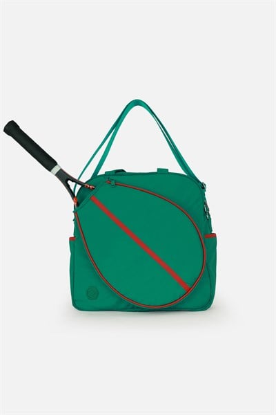 Paraşüt Kumaş Tenis çantası, Raket Cepli Tenis Çantası, Tennis Bag Yeşil