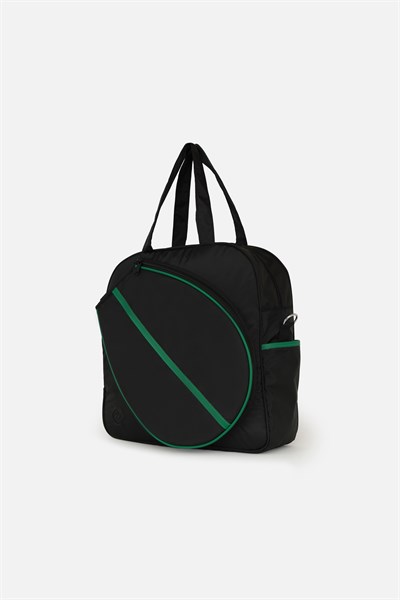Paraşüt Kumaş Tenis çantası, Raket Cepli Tenis Çantası, Tennis Bag Siyah