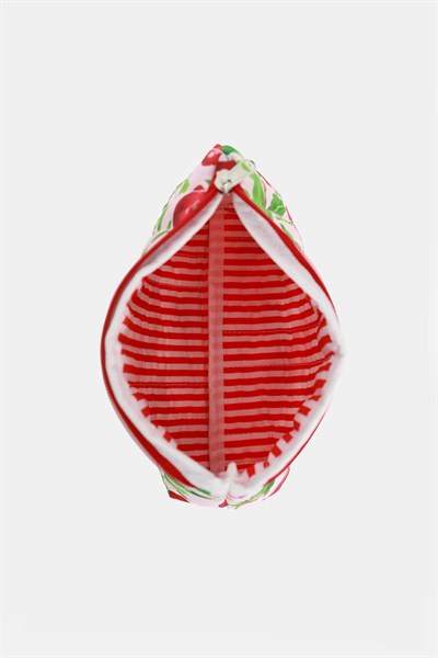 Üçgen Makyaj Çantası Kiraz