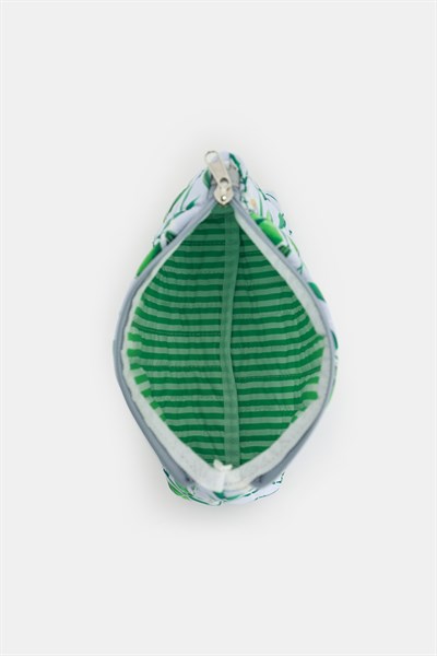 Üçgen Makyaj Çantası Lime