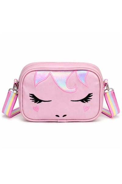 Unicorn Nakışlı Kız Çocuk Çantası, Çocuk Omuz Çantası, Unicorn Çanta