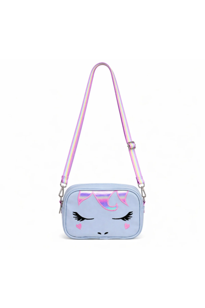 Unicorn Nakışlı Kız Çocuk Çantası, Çocuk Omuz Çantası, Unicorn Çanta