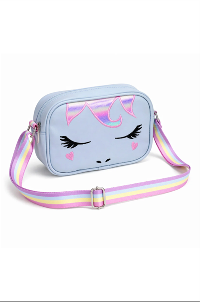 Unicorn Nakışlı Kız Çocuk Çantası, Çocuk Omuz Çantası, Unicorn Çanta