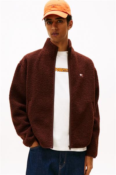 Tjm Rlx Badge Fz Teddy Kahverengi Sweatshirt