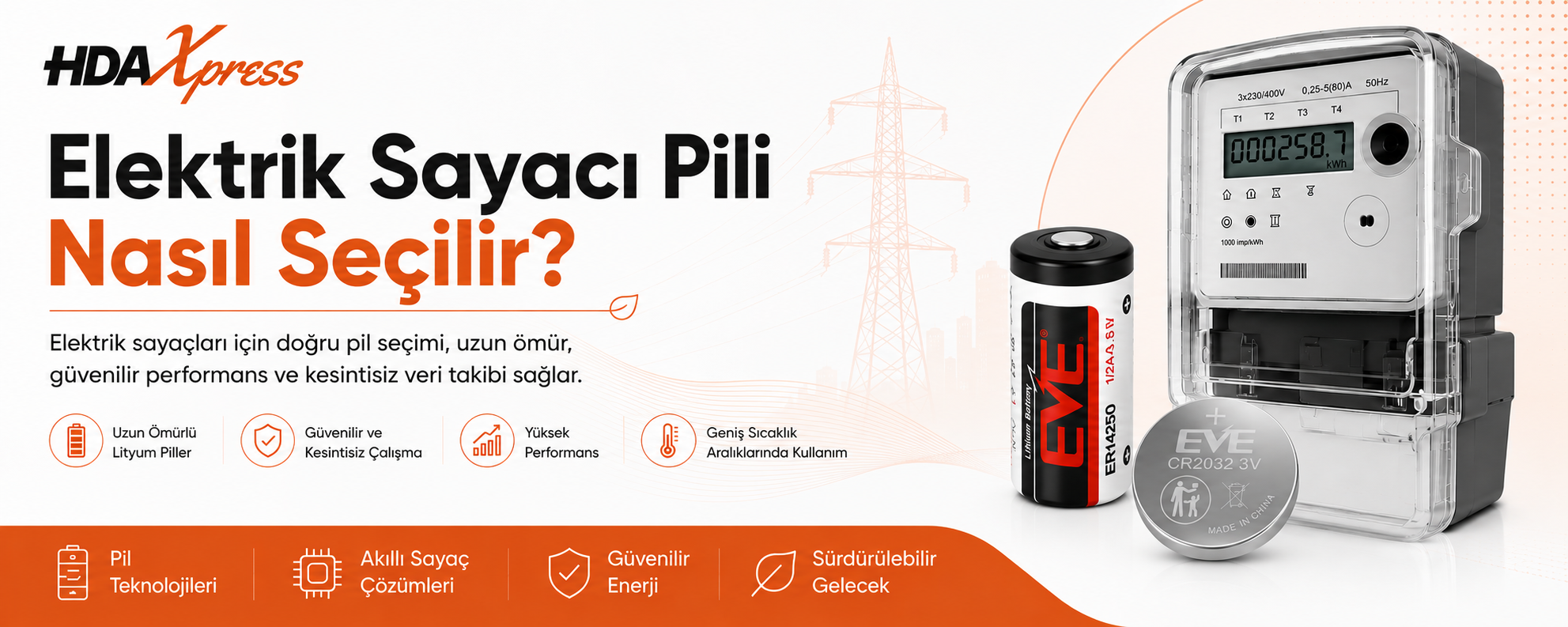 Elektrik Sayacı Pili Nedir? Türleri, Kullanım Alanları ve Ömürleri