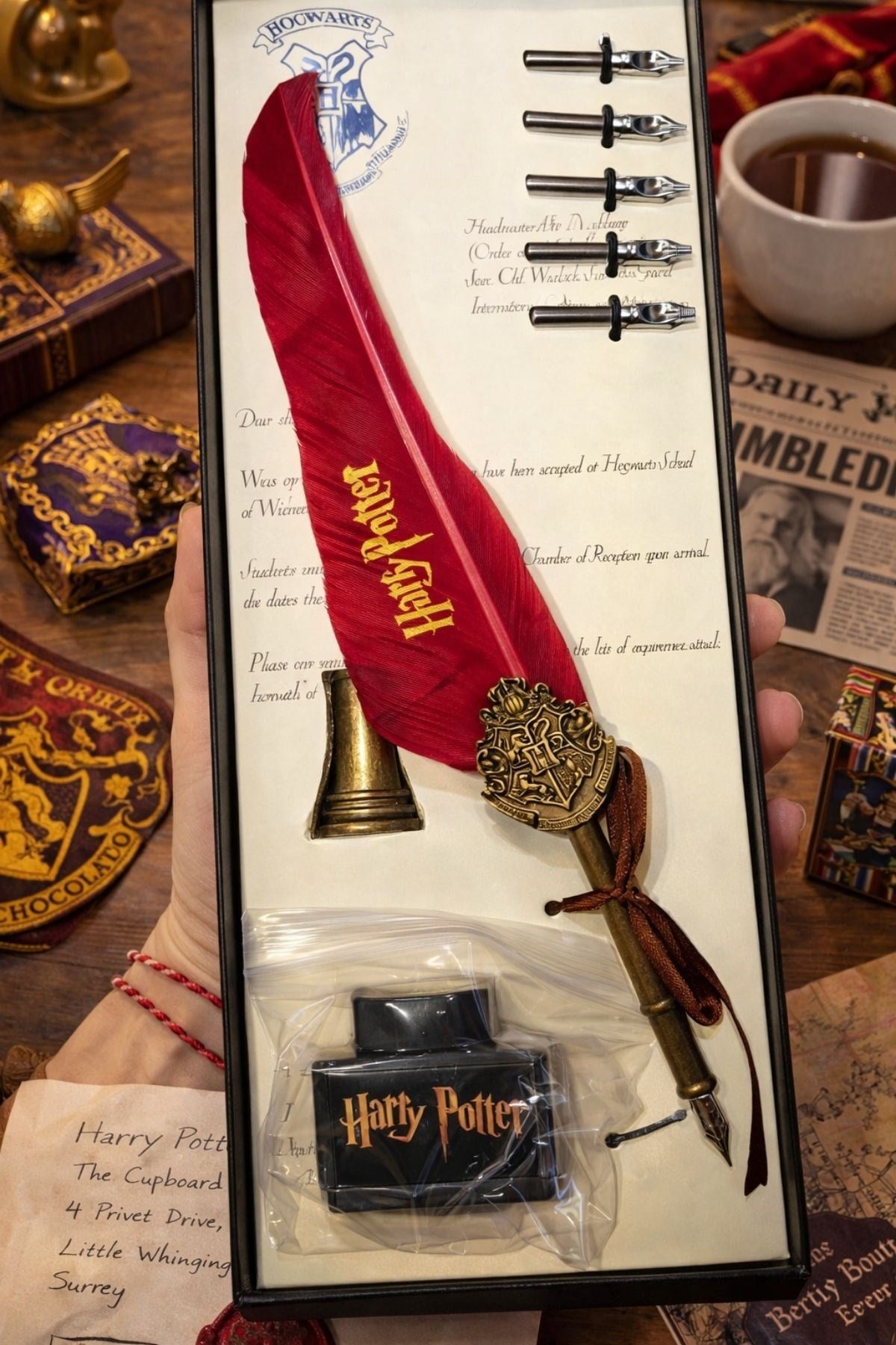 25 Cm Kırmızı Harry Potter Sırlar Odası Kalemi