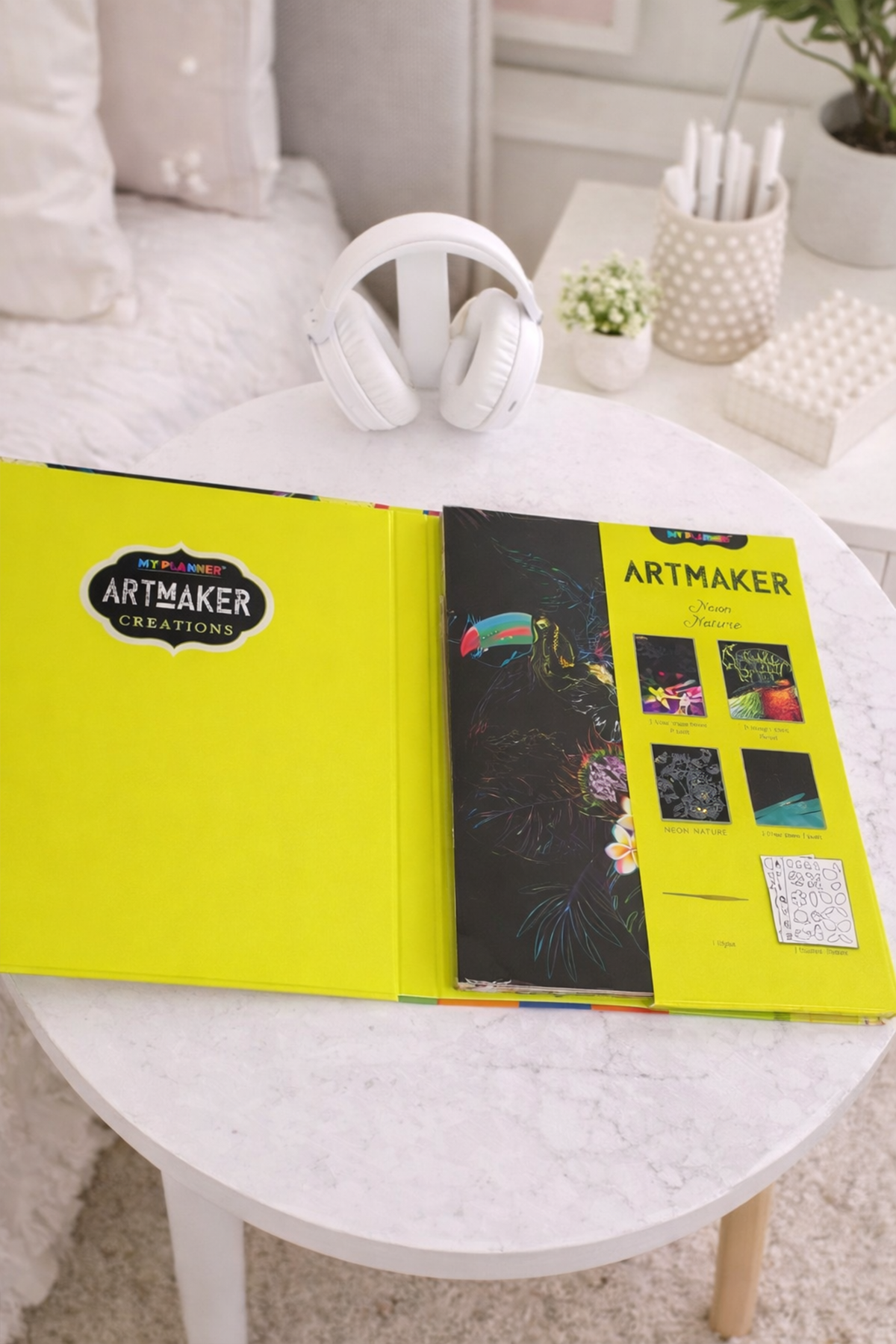 29 Cm Neon Doğa Mandala Kazıma Defter