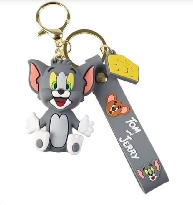 3D Kedi Tom Silikon Anahtarlık
