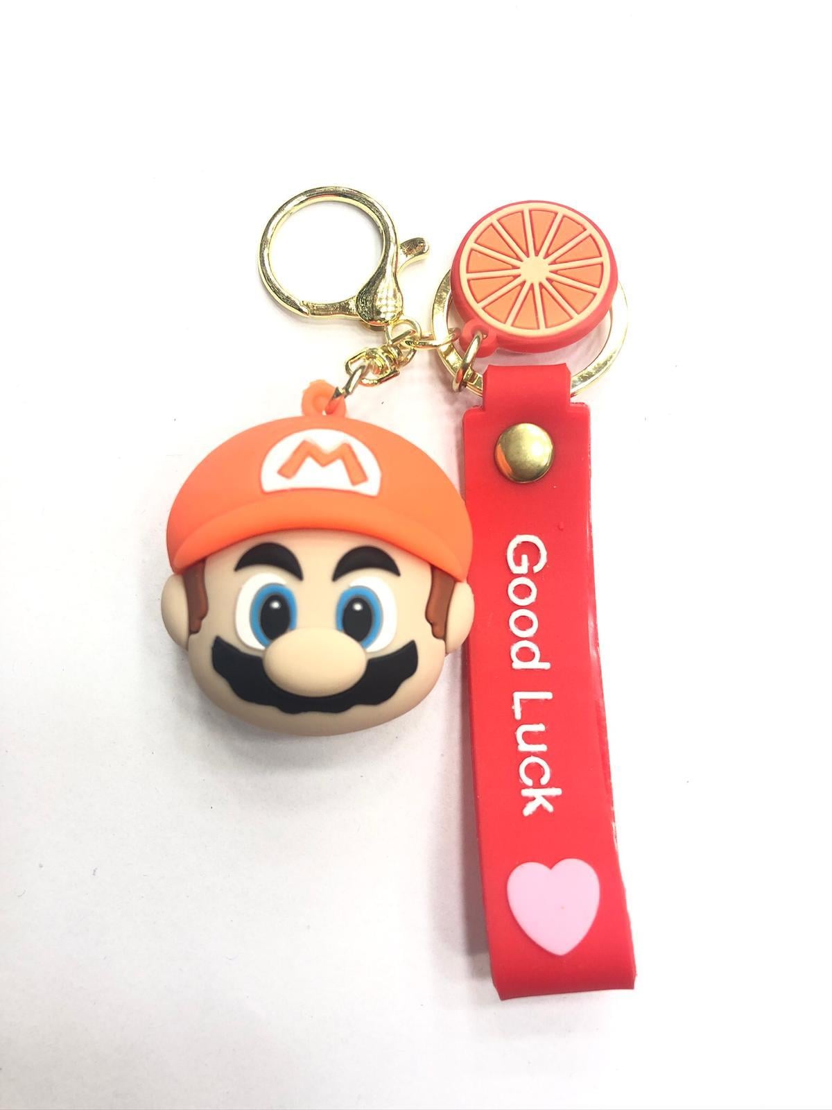 3D Koca Kafa Super Mario Silikon Anahtarlık