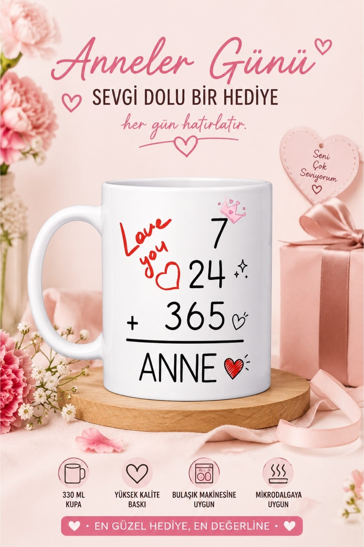 7 24 365 GÜN ANNEM KUPA BARDAK