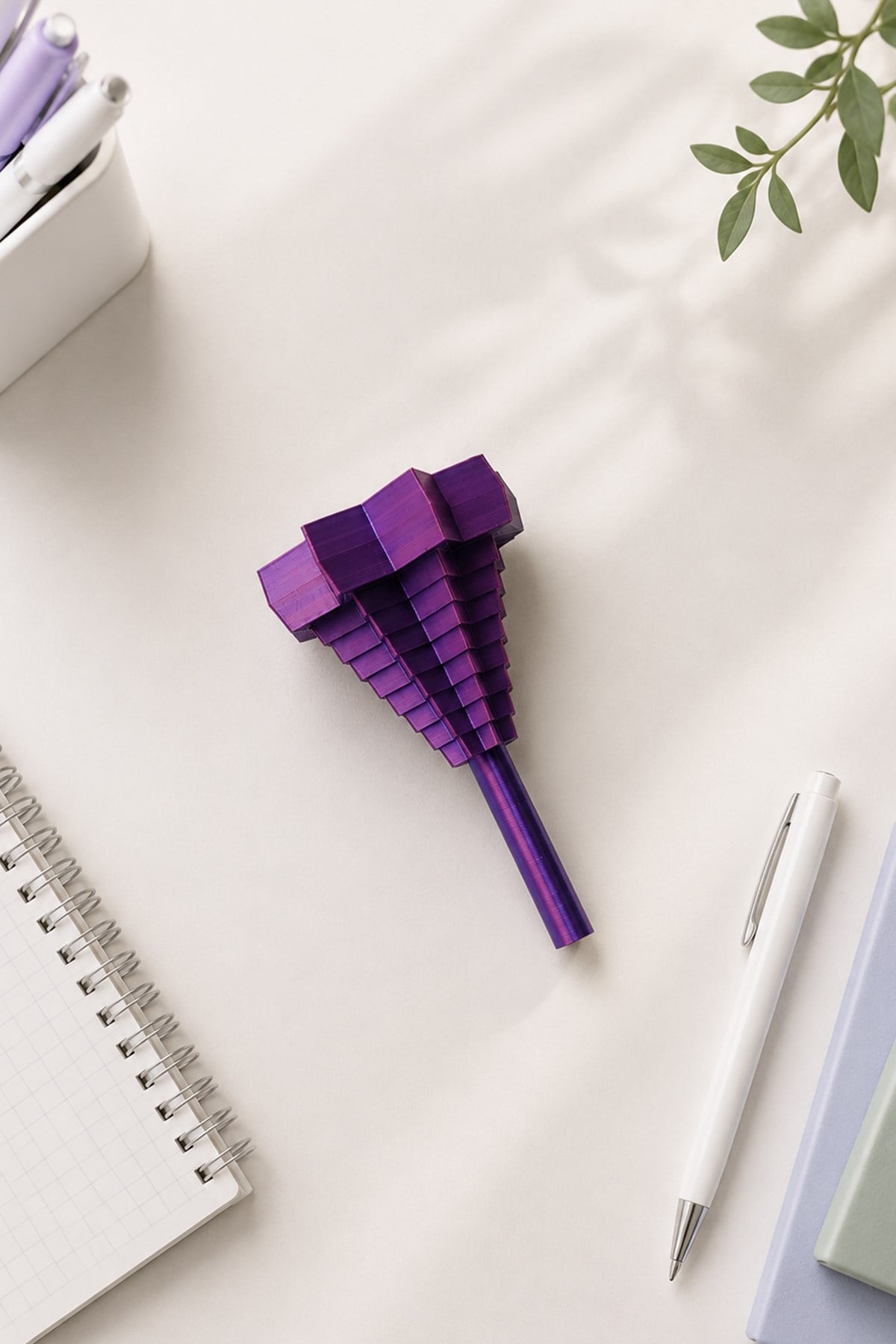 8 cm Parlak Mor Rubik Snake Stres Küresi