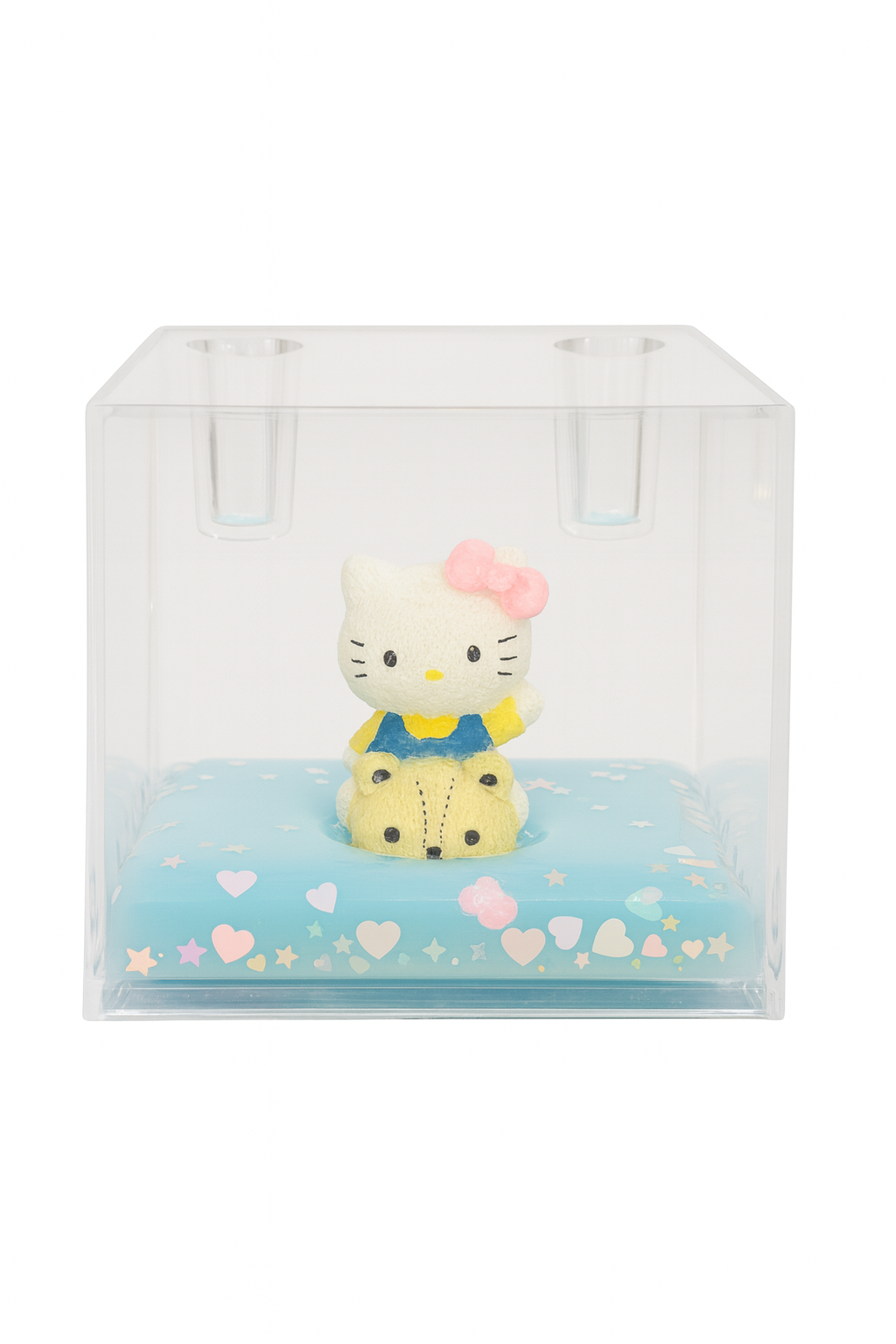 BEYAZ HELLO KITTY YEŞİL SULU SULU KARE KALEMLİK