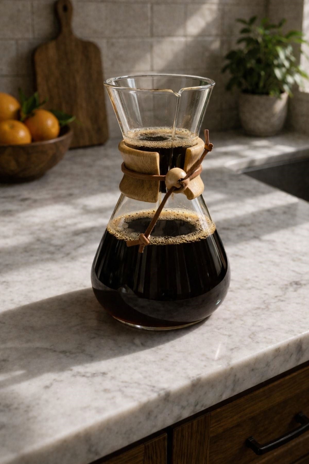 Cam Kahve Demleme Karafı 600 Ml
