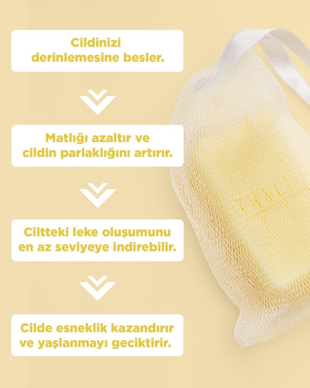 Canlandırmaya Yardımcı Vitamin C & Collagen Lifli Sabun 140Gr