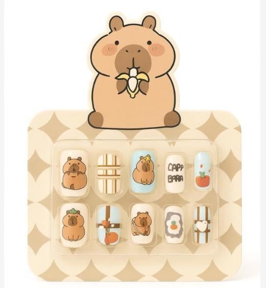 Capybara Büyük Figürlü Takma Tırnak