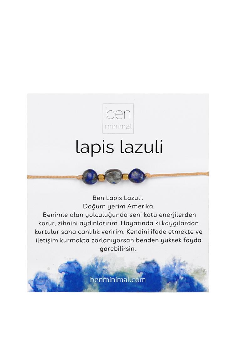 Doğal Taşlı Bileklik - Lapis Lazoli Taşı
