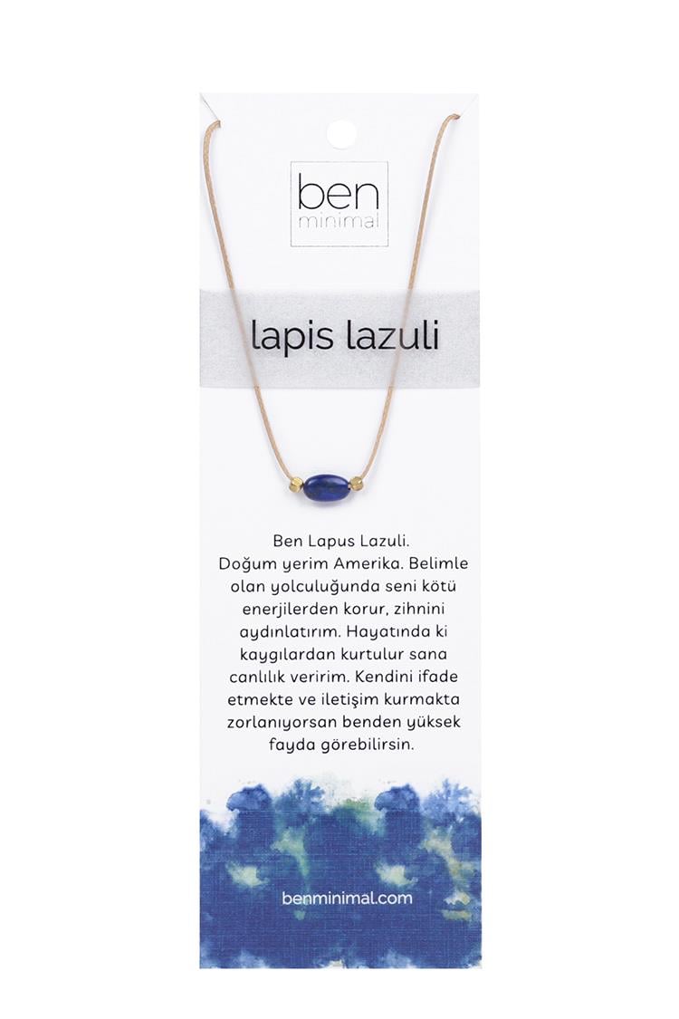 Doğal Taşlı Kolye - Lapis Lazuli