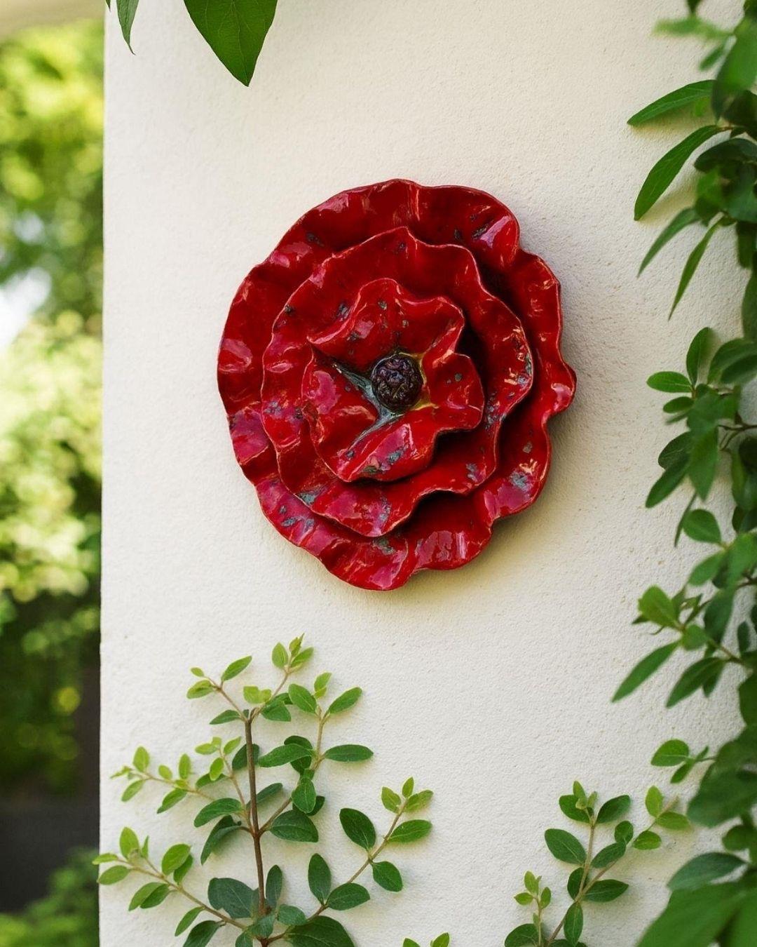 DUVAR ÇİÇEĞİ L KIRMIZI