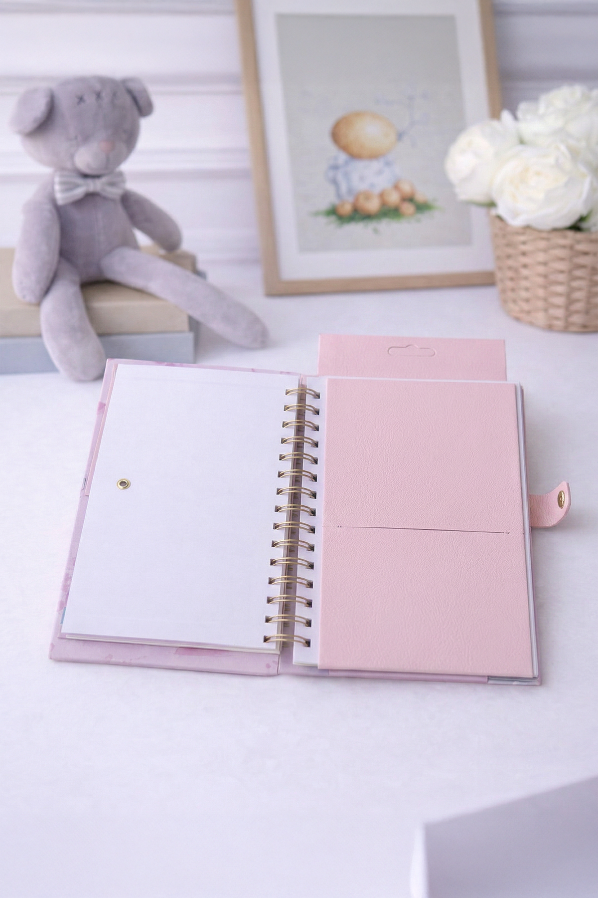 Gökkuşağı Mini Defterli  Çıt Çıt Kapak Spiralli Defter