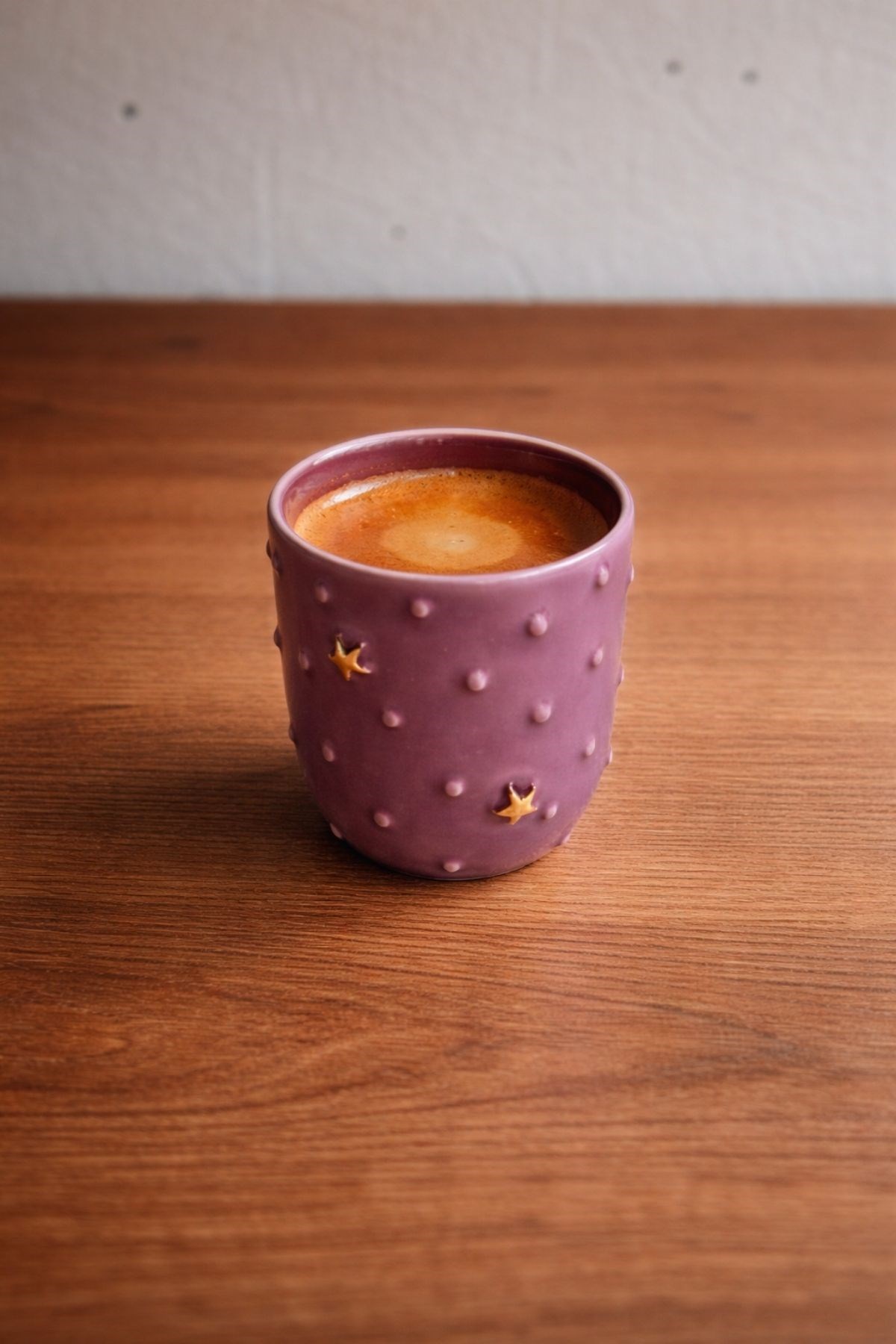Gold Yıldız Lila Espresso Bardağı