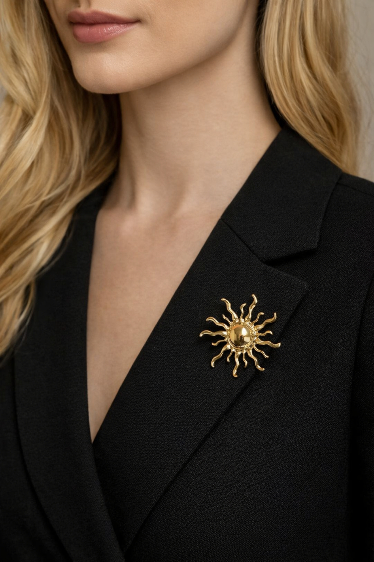 GÜNEŞ İĞNELİ BROŞ