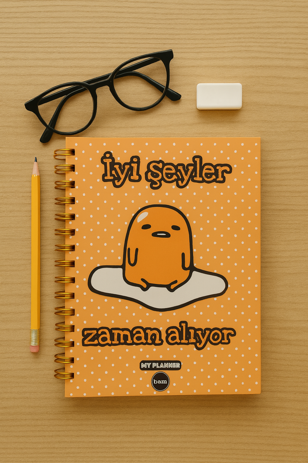 İyi Şeyler Zaman Alıyor Spiral Çizgili Defter