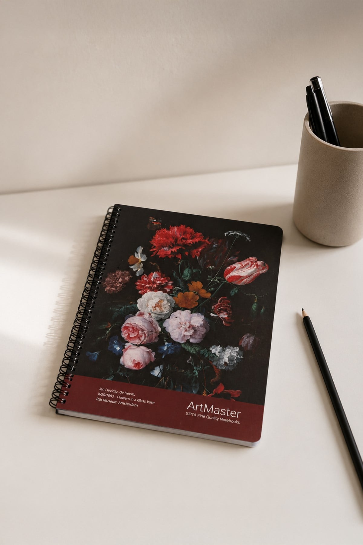 Jan Davidsz De Heem Eserli  Eserli Çizgili Defter 26 Cm