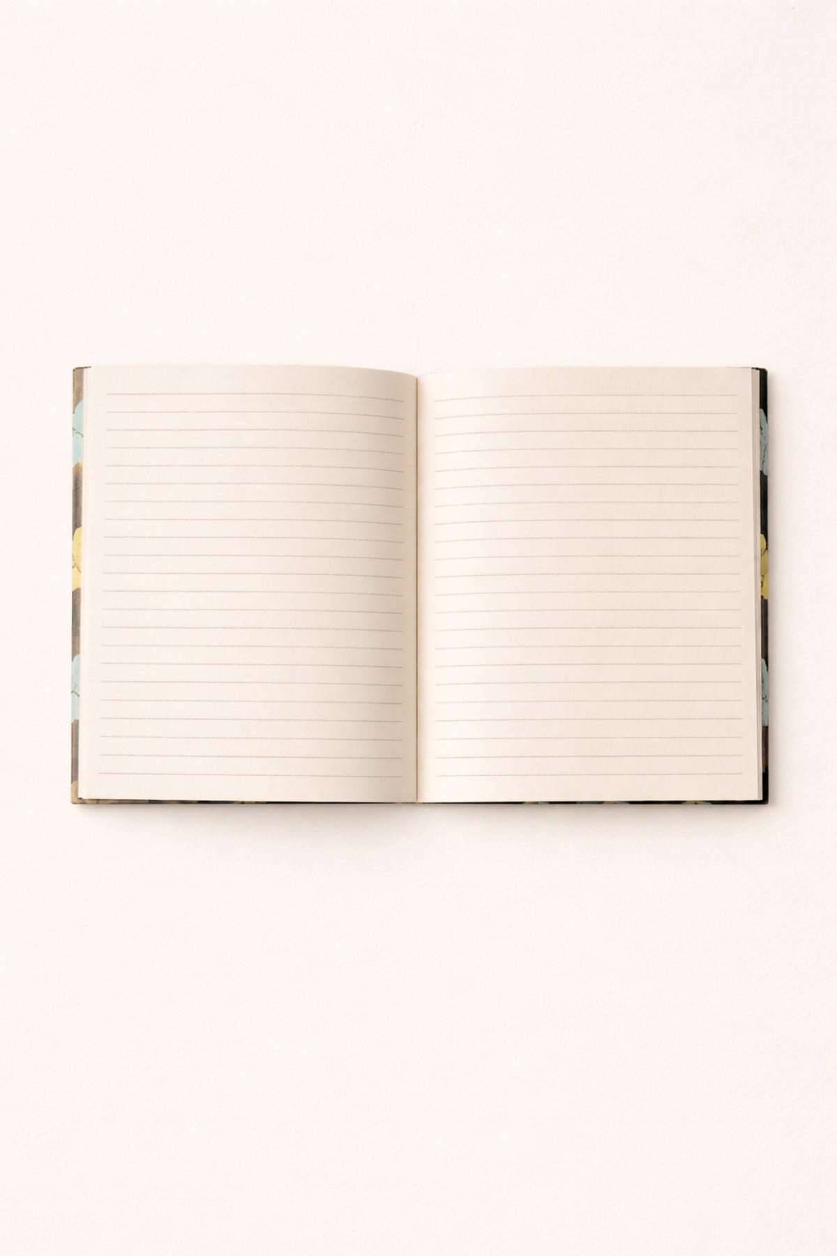 Kare Lacivert Ağaçlar Çizgili Defter 14X14cm