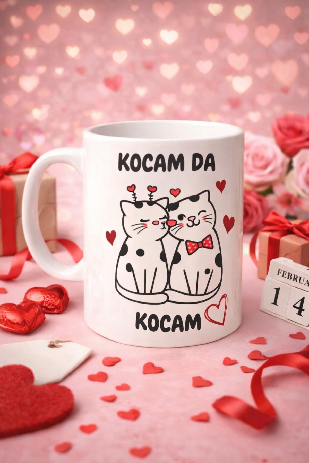 Kedi Kocam da Kocam Kupa Bardak