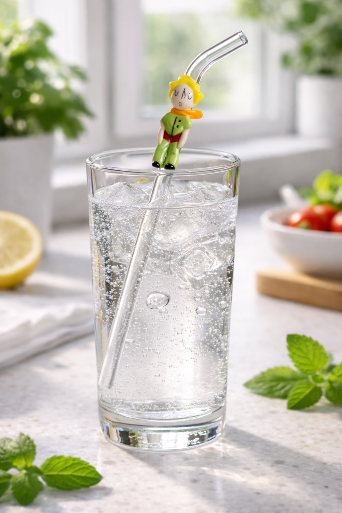 Küçük Prens Figürlü Cam Pipet