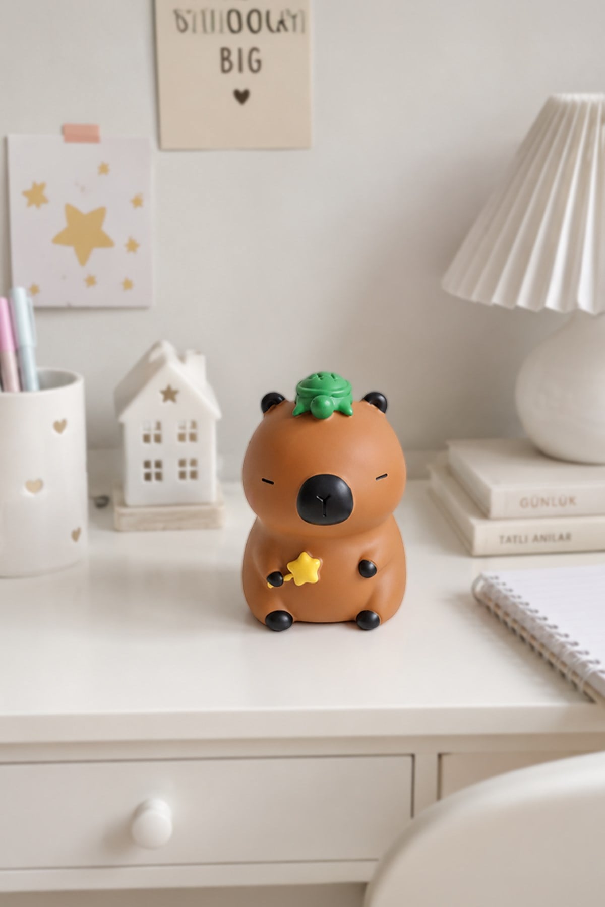 Kurbağalı Capybara Kumbara 20 cm