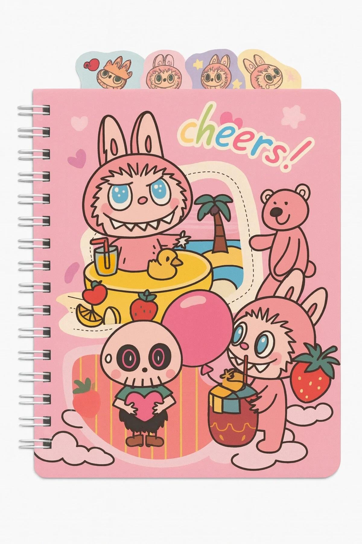 LABUBU SERT KAPAK MIKNATISLI DEFTER YAVRUAĞZI