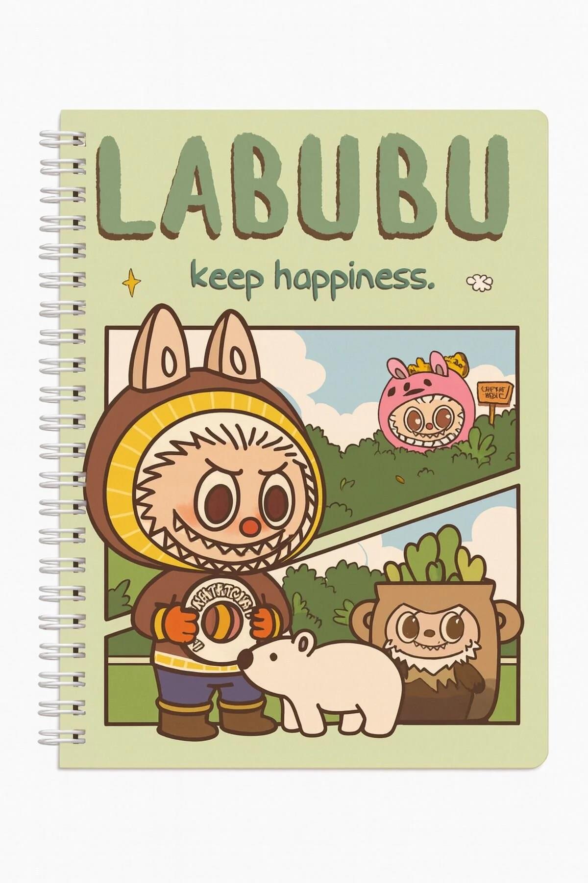 LABUBU ÇOK RENKLİ A5 60 SAYFA