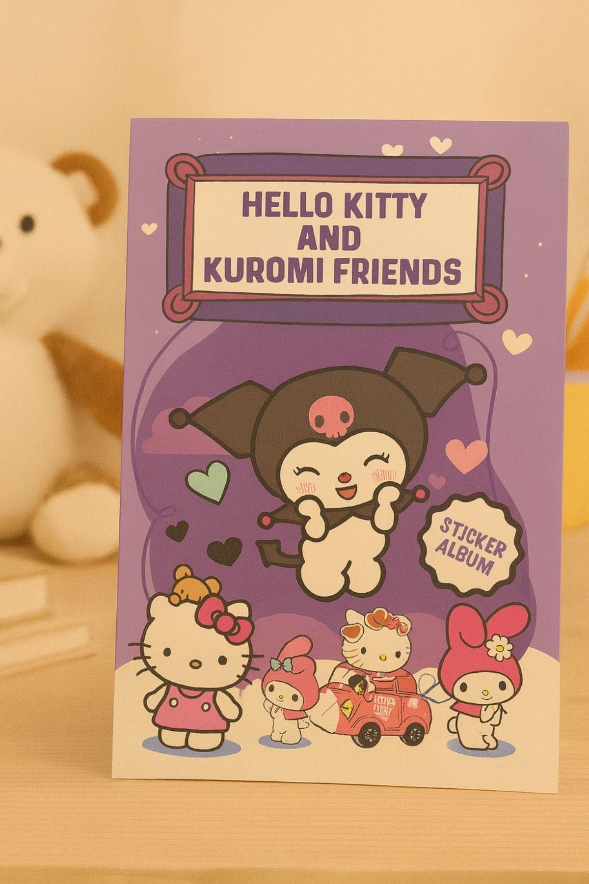MOR HELLO KITTY AND KUROMİ FRIENDS STİCKTER ALBÜMÜ