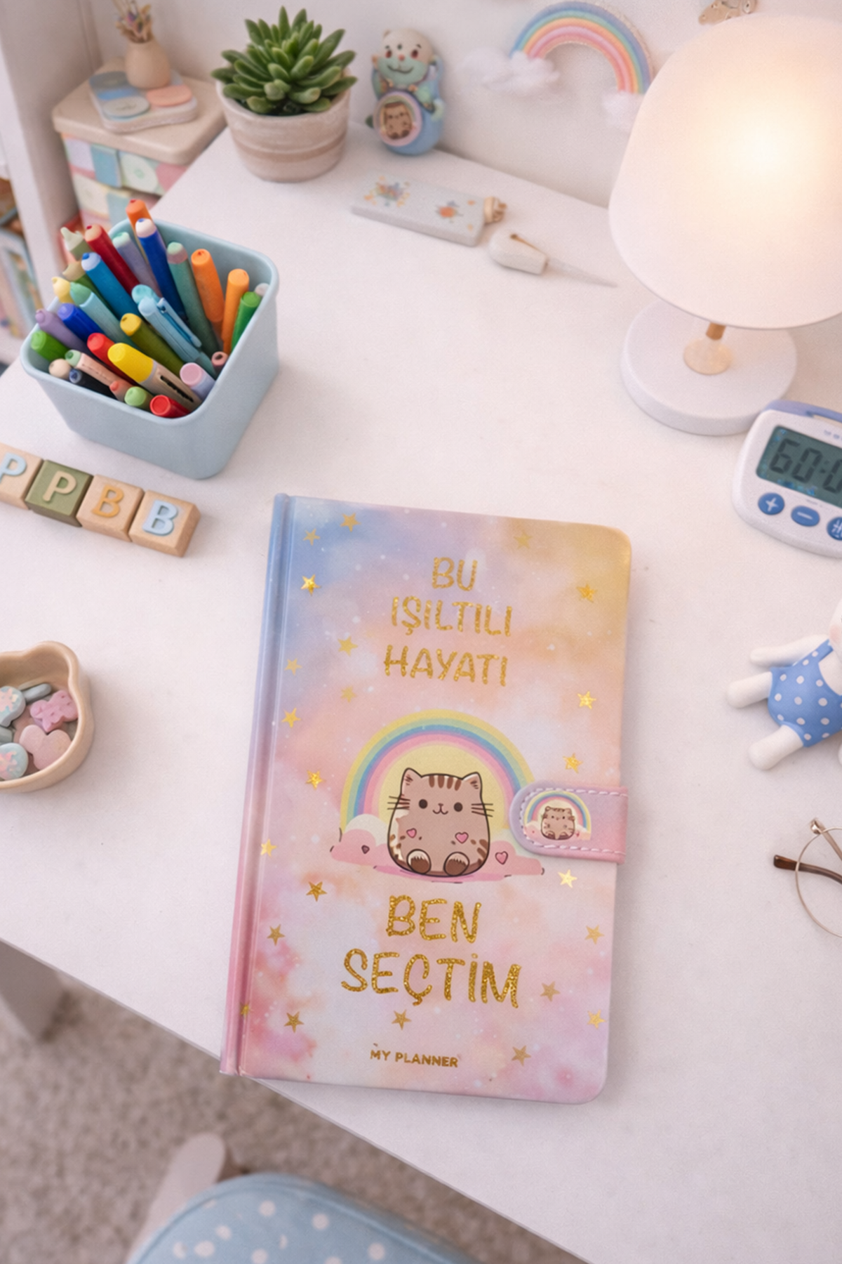 Pembe Bu Işıltılı Hayatı Ben Seçtim Mıknatıslı Defter
