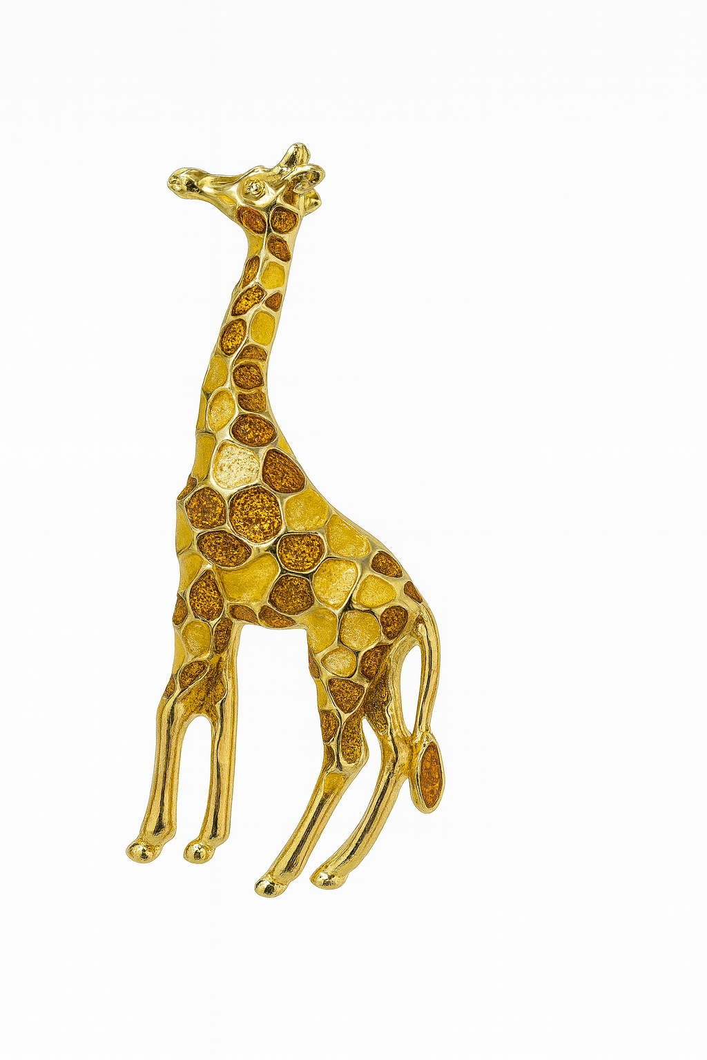 RENKLİ MOZAİK ZÜRAFA İĞNELİ BROŞ