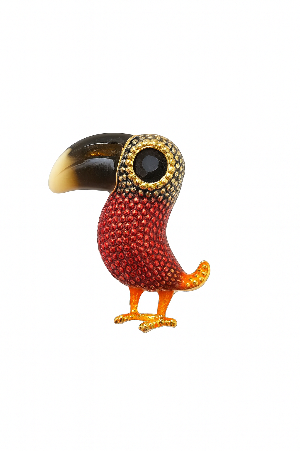 Renkli Tukan Kuşu İğneli Broş